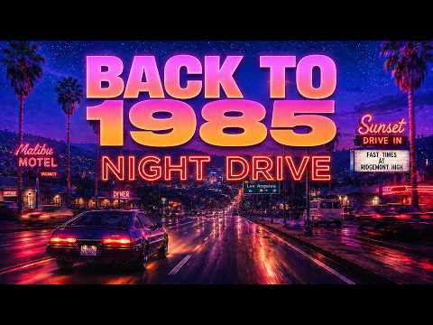 BACK TO 1985 🚗 Night Drive — When the Road Had No End | Retrowave & Synthwave Mix
