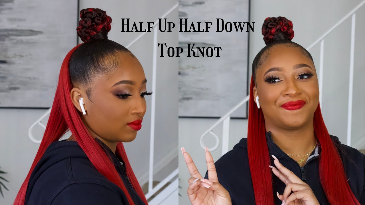 Half Up Half Down Top Knot