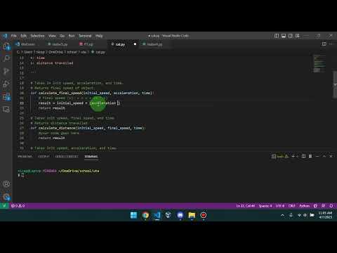 CS112 Lab 8 (User Defined Functions) - YouTube