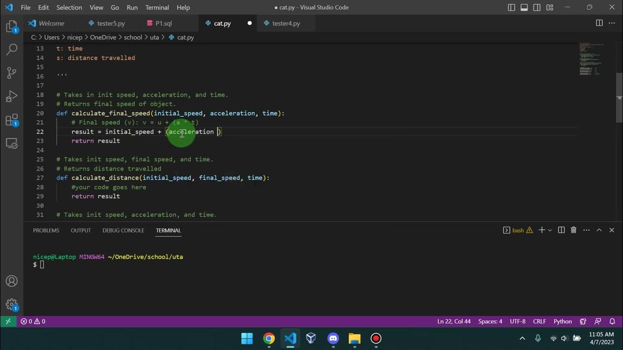 CS112 Lab 8 (User Defined Functions) - YouTube