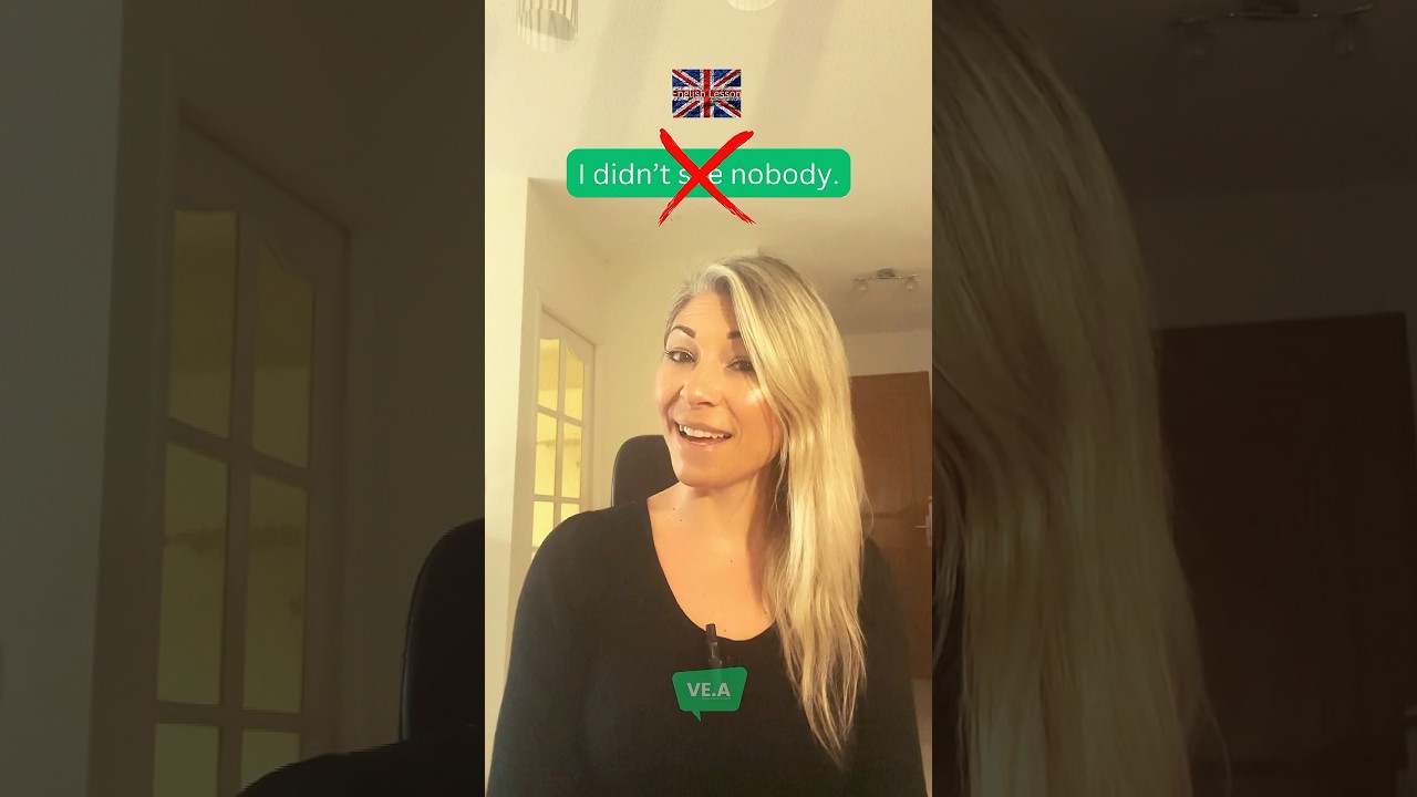 Stop Saying This! 🚫🗣️“I didn’t see nobody” ❌Here’s what to say instead 👇