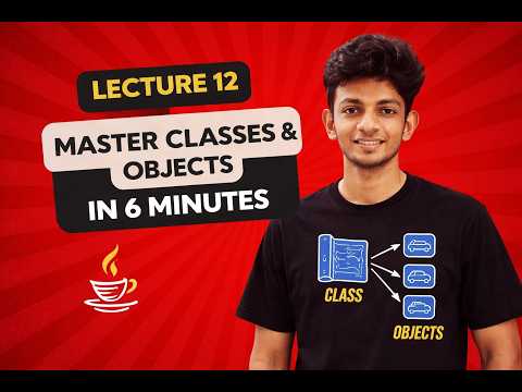 Java Classes & Objects in 6 Minutes | Easy Explanation + Code Demo | Lec 12 Tamil