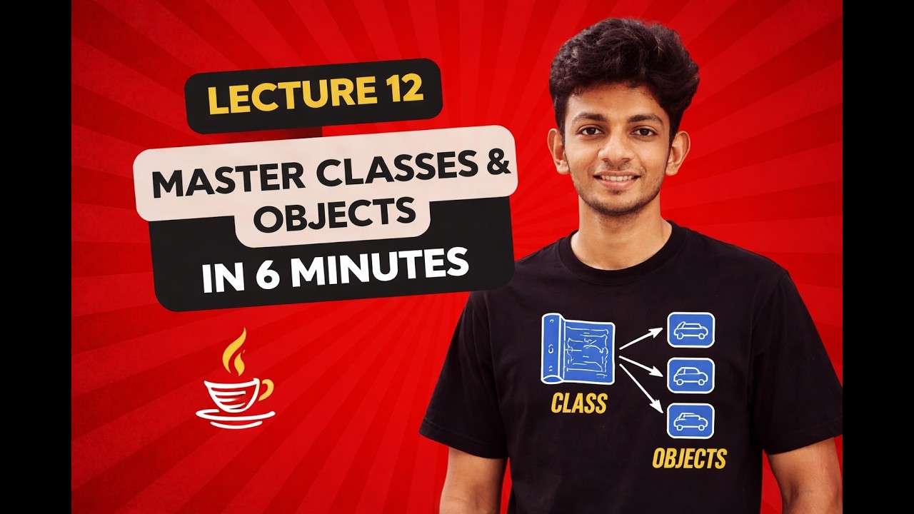 Java Classes & Objects in 6 Minutes | Easy Explanation + Code Demo ...
