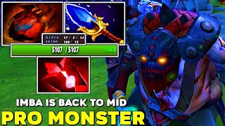 PRO MONSTER Imba is Back to Mid [ PUDGE ] Scepter Legend Carry with 5107 HP - Dota 2