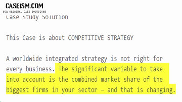 Should You Have a Global Strategy? Case Study Help - Caseism.com