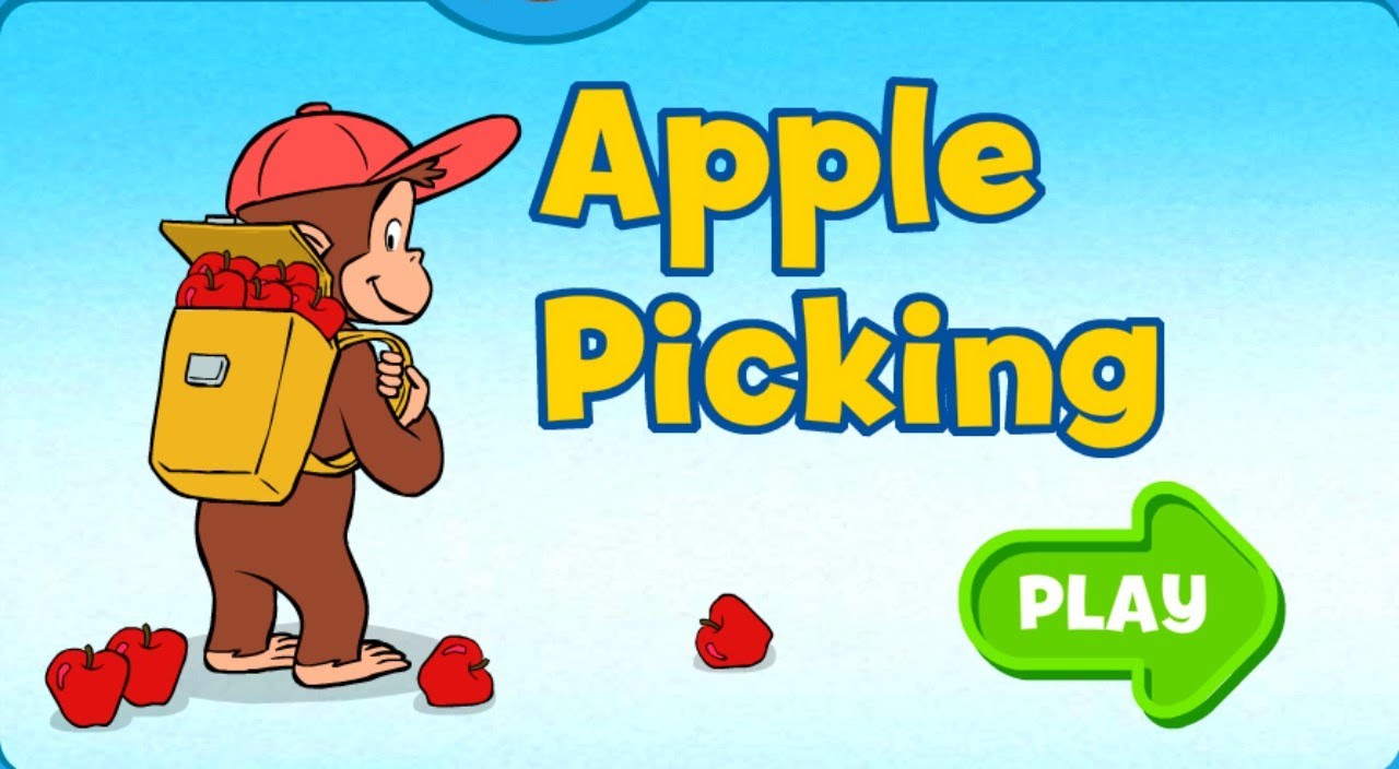 Curious George Apple Picking For Kids Education Games Movies - YouTube
