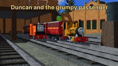 Duncan and the grumpy passenger. Locos online remake dedicated to @TTTEMLP