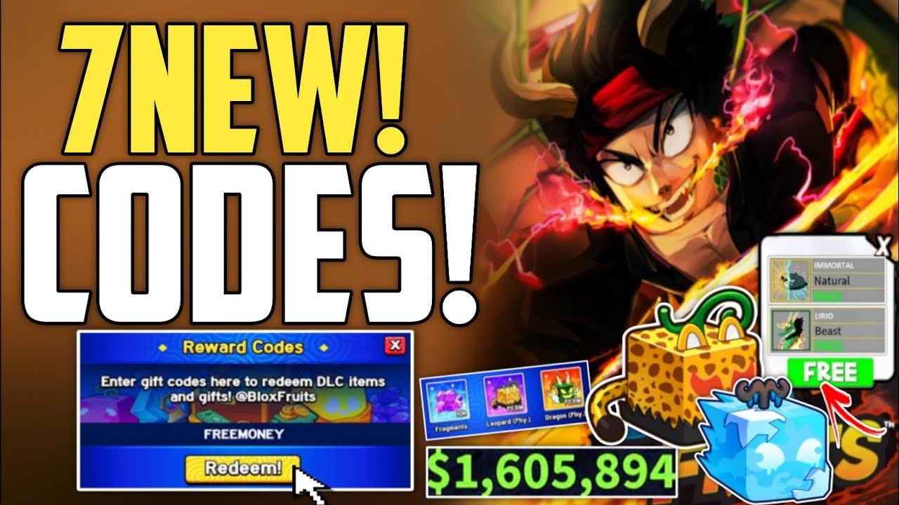 *REDEEM⚡CODES!* BLOX FRUITS CODES IN 2025 - ALL WORKING ROBLOX CODES ...