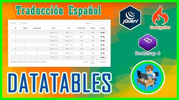 DATATABLES (Traducción Español) 🎫 : PostGreSQL + Codeigniter + Bootstrap + JQuery
