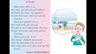 Poème Lécole De 5Ème Année Primaire