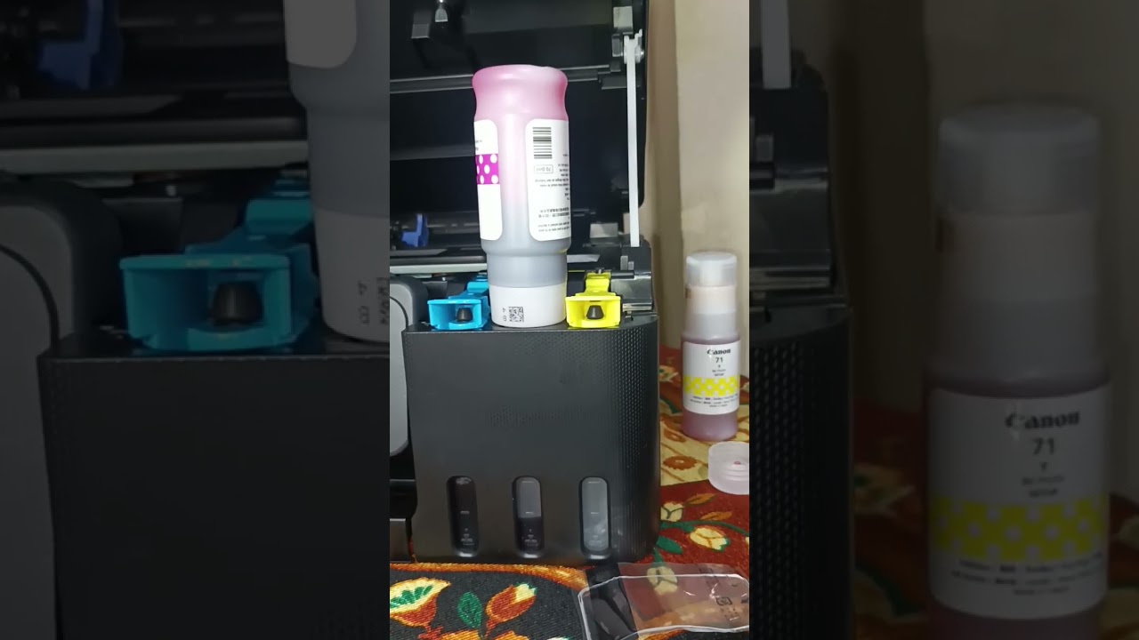 Canon PIXMA MegaTank G2770 All-in-one Inktank Colour Printer ink filling
