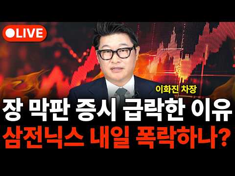장 막판 증시 급락한 이유 <strong>삼전닉스</strong> 내일 폭락하나? (이화진 차장)
