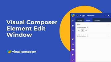 Visual Composer Element Edit Window Tutorial