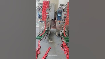 Automatic powder linking bag vertical packaging machine testing video