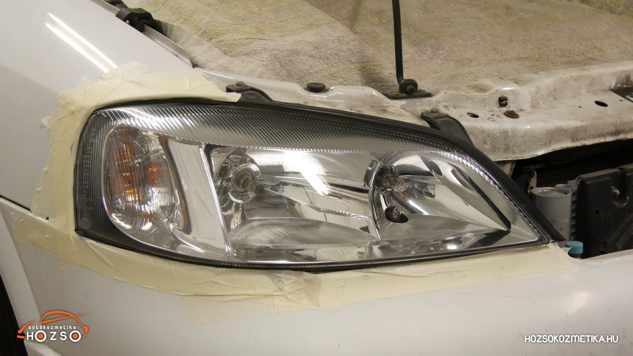 Opel Astra G - lámpabura felújítás, nanovédelem - YouTube