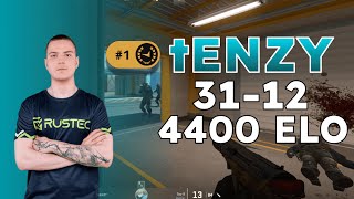 CS2 POV | Rank 1 tENZY gives a FACEIT Masterclass | (Voice Comms - Nuke)