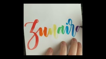 Zunaira - modern calligraphy name