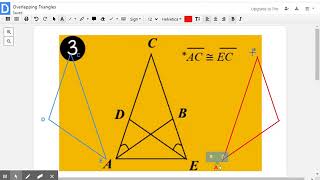 Overlapping triangle example