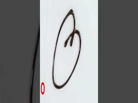 Learn how to draw the letter O with chocolate on different styles on your cakesshorts