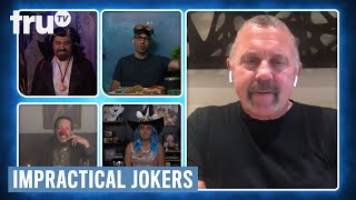 Impractical Jokers: Dinner Party - What It's Like to Play Jason Voorhees (Clip) | truTV