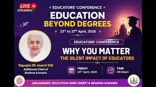 Why you Matter The Silent Impact of Educators | 24th April, 2026 | 9:30 am
