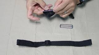 #12 - Installing a chest strap on a scuba backplate harness