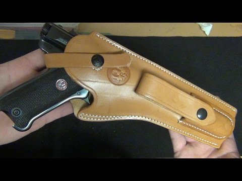 Ruger Mark III .22 Pistol: Leather Holster
