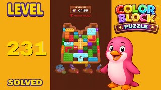 Color Block Puzzle – Level 231 | Walkthrough