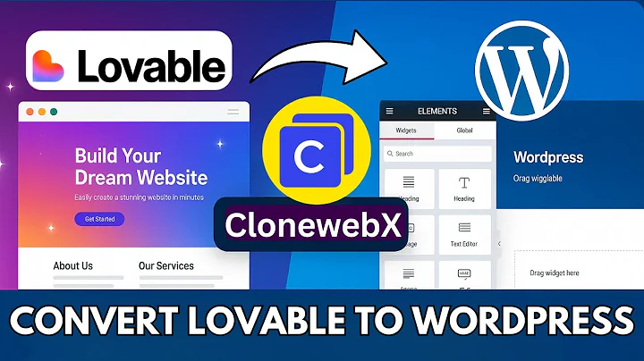 Convert Any Lovable AI Website to WordPress + Elementor ( ClonewebX Tutorial )