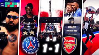 MBAPPÉ 😭, MOMO HENNI TATOUAGE... LES ÉNORMES RÉACTIONS PSG 1-1 ARSENAL (4-3 t.a.b) : BACK TO BACK !