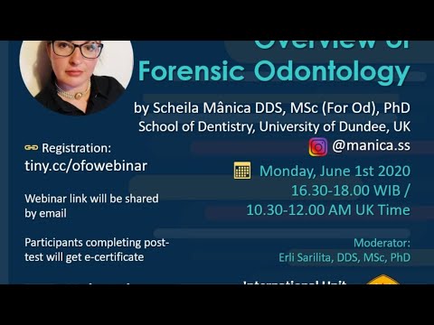 Webinar Overview of Forensic Odontology