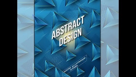 Adobe Illustrator Tutorial | Graphics Design |Abstract Design | Vector Poster | Abstract 3D Triangle