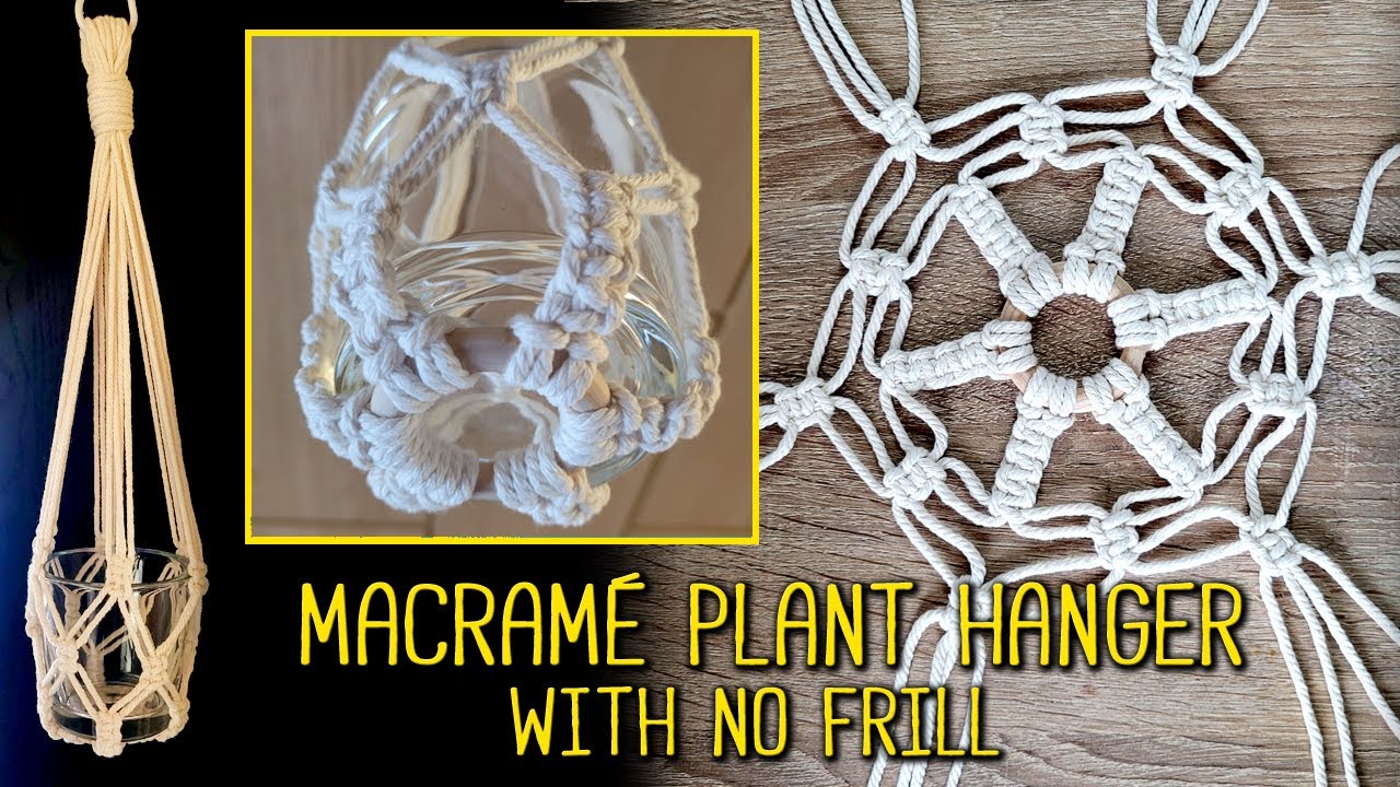 Macrame Plant Hanger | No frill | Small