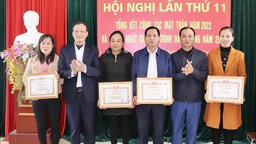 Hội nghị tổng kết công tác Mặt trận năm 2022. Triển khai nhiệm vụ trọng tâm năm 2023