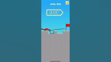 Draw bridge puzzle game level 1902 #gaming #drawing #Shorts