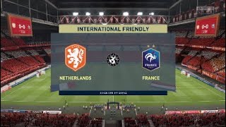 NETHERLANDS vs. FRANCE - INTERNATIONAL FRIENDLY (WITH ICONS) - FIFA 20 (FULL GAMEPLAY)