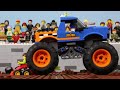 LEGO Vehicles for Kids STOP MOTION LEGO Monster Truck, Train, Police Car | LEGO City | Billy Bricks