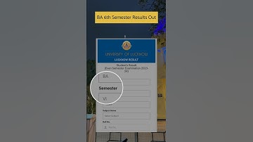 BA VI semester Result out #lucknowuniversitiy #universityoflucknow #lucknow
