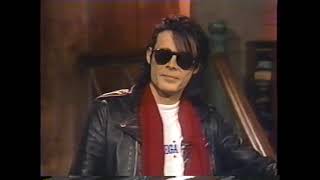 Rare official Elektra Records MTV footage Andrew Eldritch of Sisters Of Mercy 120 Minutes 1991.01.23