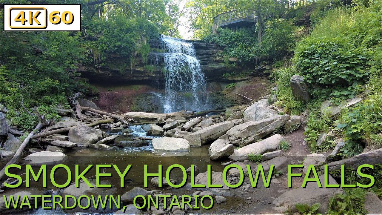 🌊 Explore Smokey Hollow Waterfall | 4K Walking Tour in Waterdown