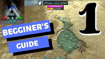 ARK SURVIVAL EVOLVED 2.0 MOBILE: Walkthrough Part 1 (Early base, Farming, Taming)