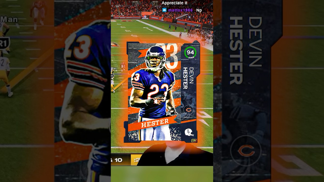 Devin Hester...is a good WR?