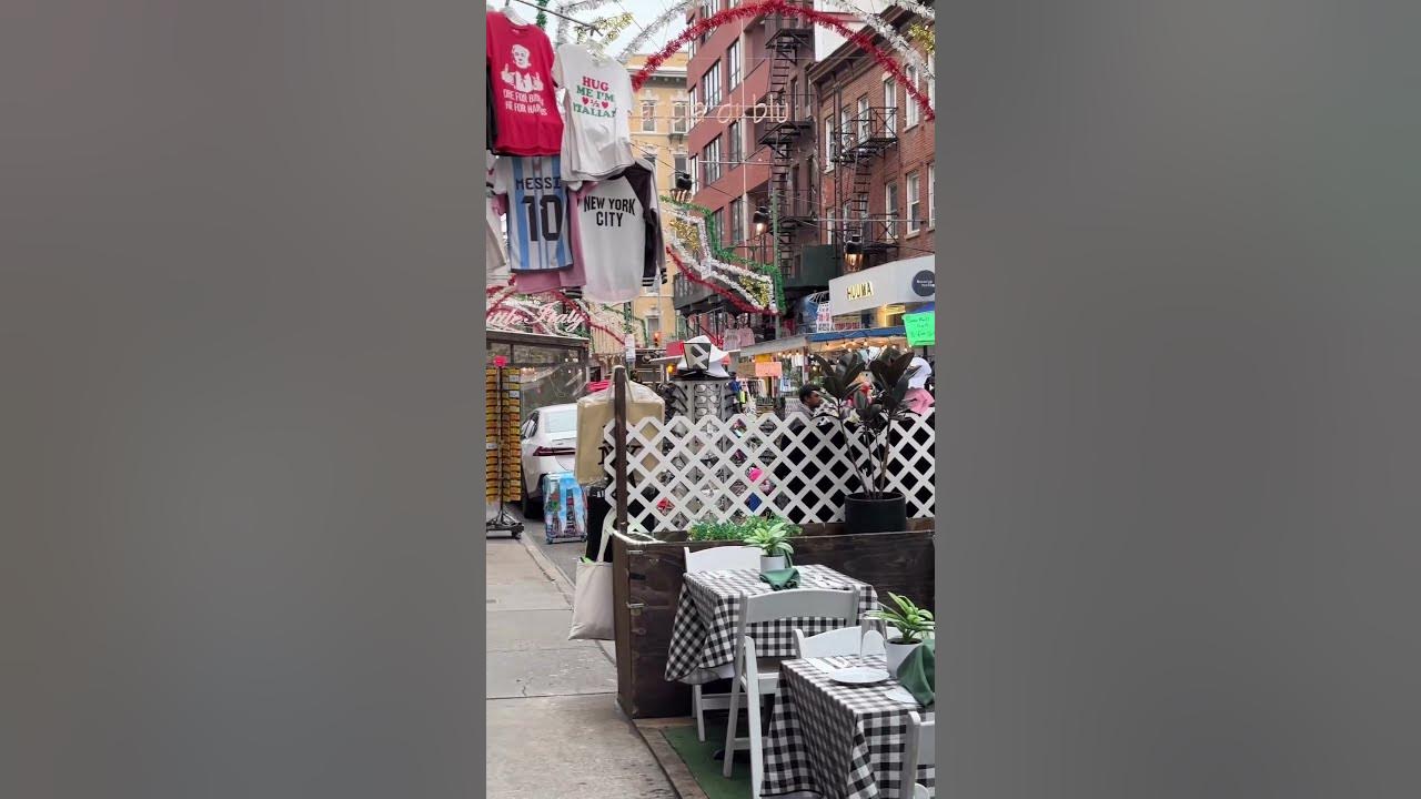Strolling Mulberry Street in Little Italy, Manhattan, New York City