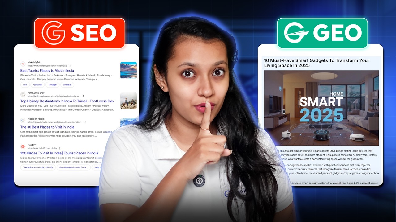How to Optimize Your Content for AI Search Engines (GEO vs SEO) - YouTube