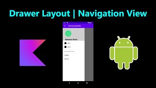 Navigation View - Drawer Layout | Android - Kotlin