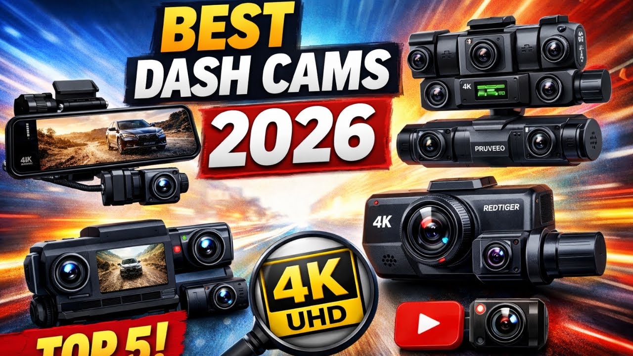 Top 5 Best Dash Cams 2026 🚗 | 4K Front & Rear, Night Vision & Parking ...