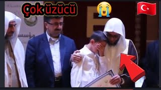 Çok üzgün Kuran-ı Kerim Hafız, babası namusundan saatler önce vefat etti