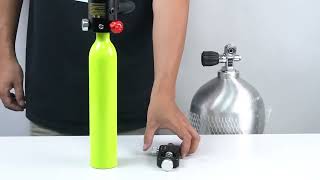 0.5L mini scuba tank Assembly Video from DEDEPU