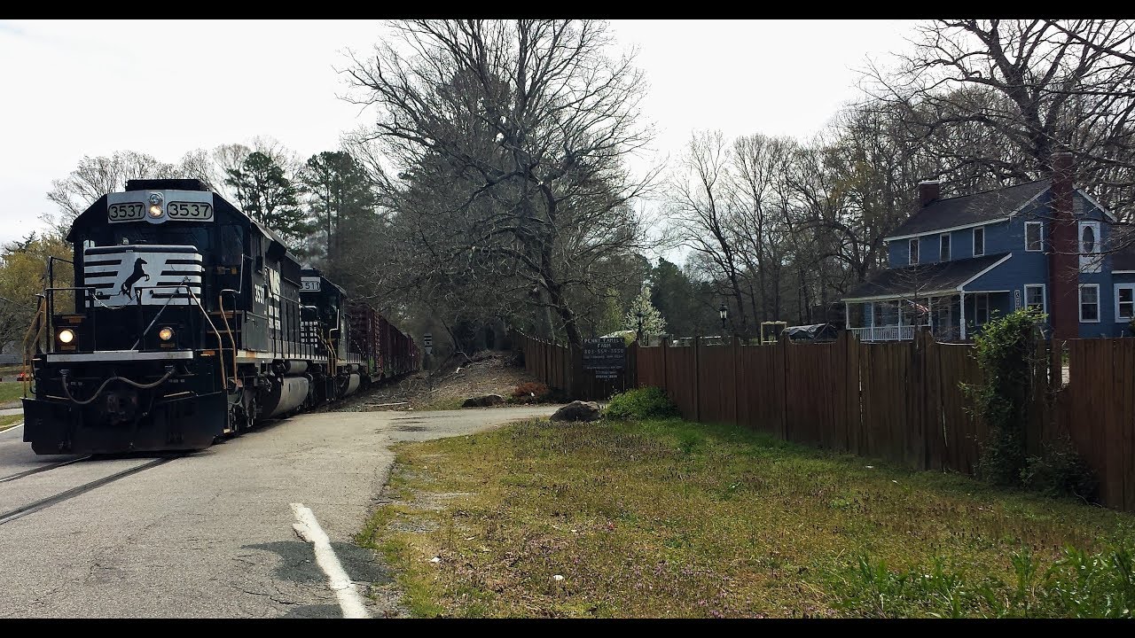 NS Local Train P83 With NS Leader 3537 At Catawba SC On The NS SB-Line.