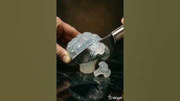 💎 Cutting Transparent Broccoli Looks Unreal! 😱✨ #AICreation #Satisfying#asmr #trending #shorts